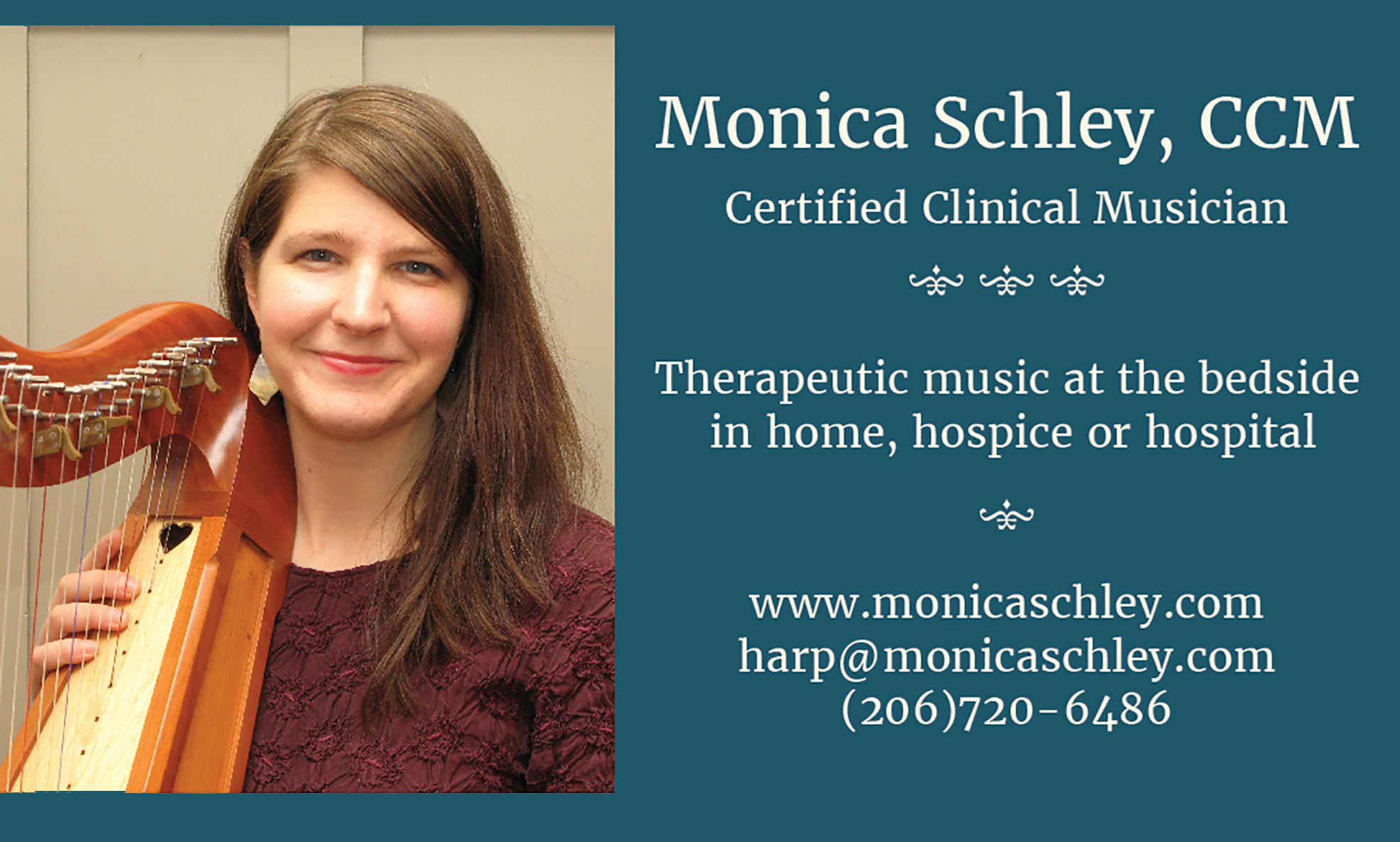 Monica Schley, CCM Certified Clinical Musician